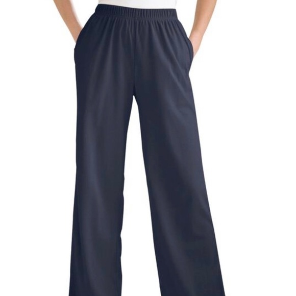 Woman Within Pants - Woman Within Knit Wide-Leg Pants | Size 12S | NWT